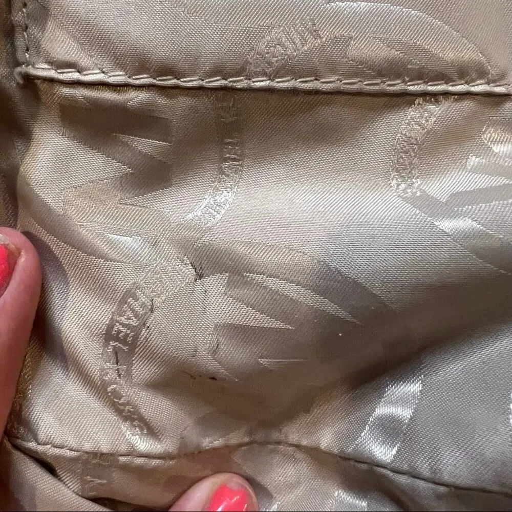 Michael Kors Small Snakeskin Shoulder Satchel